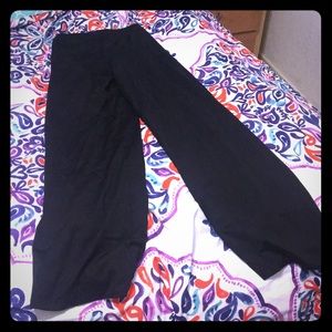 black spandex pants